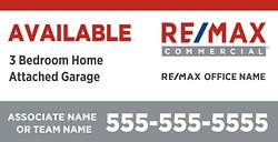 RE/MAX 4ftx8ft Commercial Sign