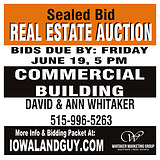 Whitaker Marketing Group 4x4 auction sign template