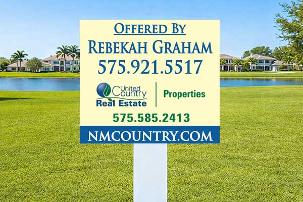 2x2 United Country signs for lot marking and small directional placement