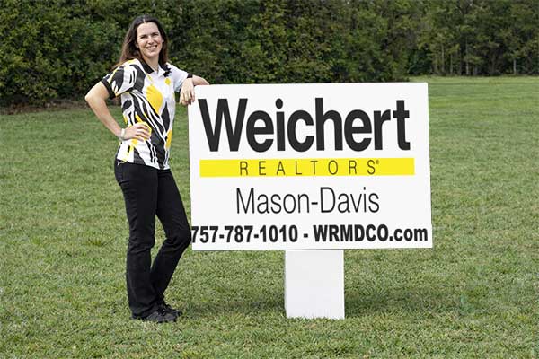 32x48 Weichert Realtors real estate sign for neighborhood direction